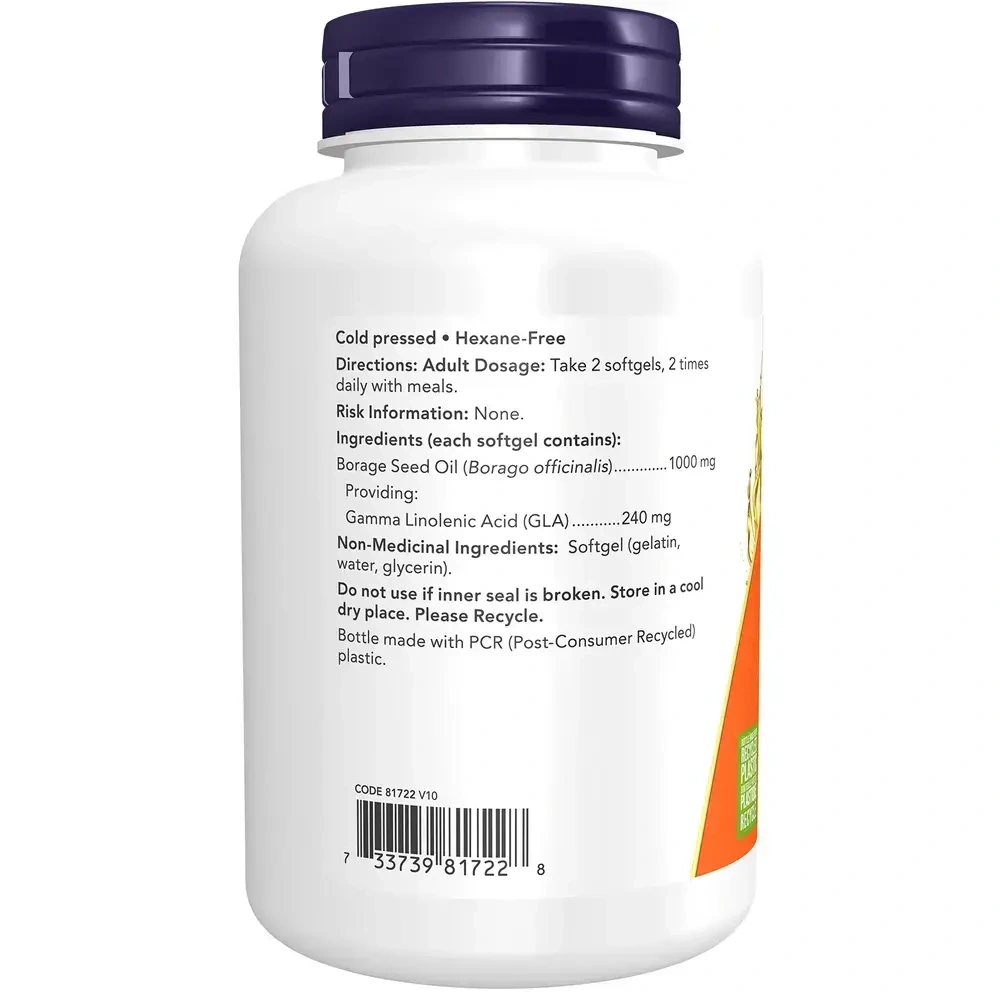 Product image for Borage Oil 240mg GLA.