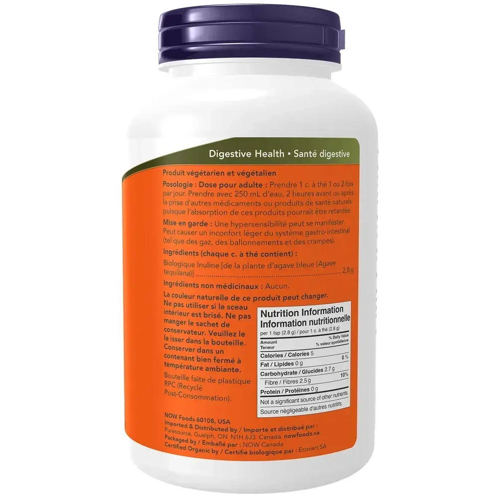 Product image for Organic Inulin 100% Pure Powder.