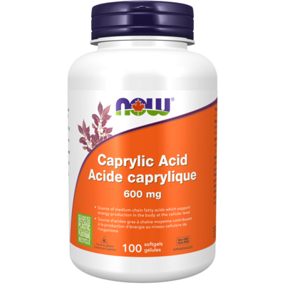 Caprylic Acid 600mg 100 Softgels
