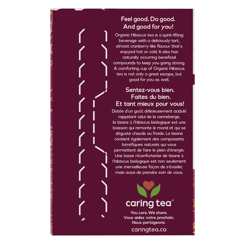 Product image for Organic Hibiscus Tea Bags.