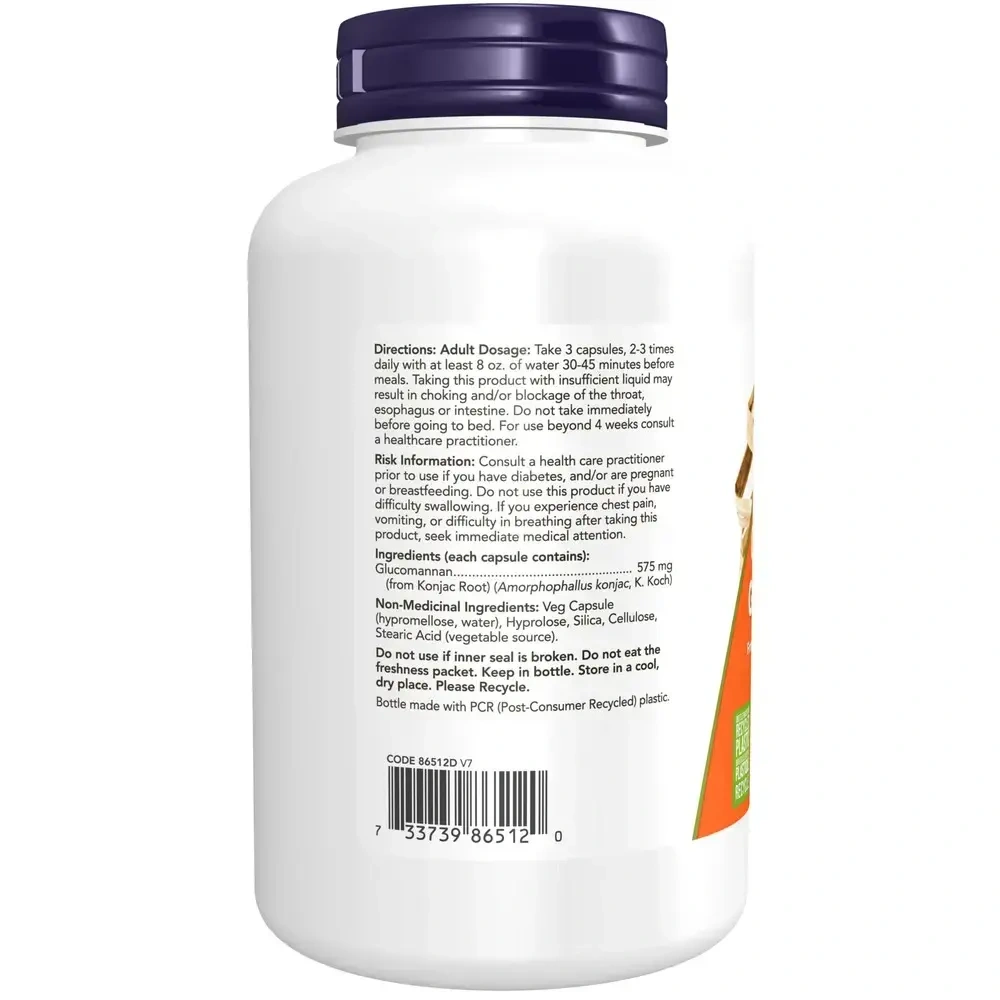 Product image for Glucomannan 575mg.