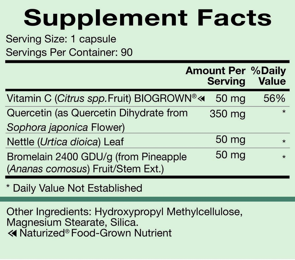 Product image for Quercetin Plus.