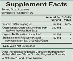 Product image for Quercetin Plus.