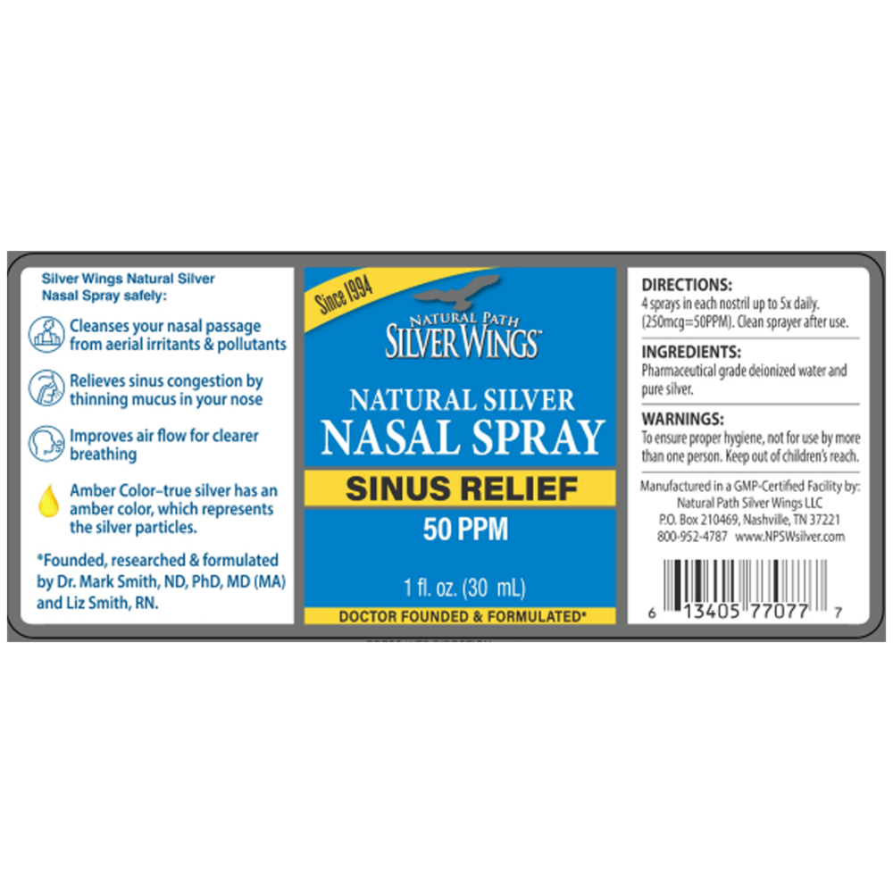 Product image for Colloidal Silver Sinus Relief 50 PPM.