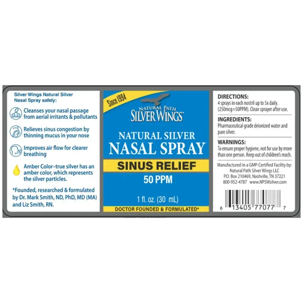 Product image for Colloidal Silver Sinus Relief 50 PPM.