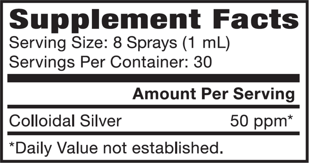 Product image for Colloidal Silver Sinus Relief 50 PPM.