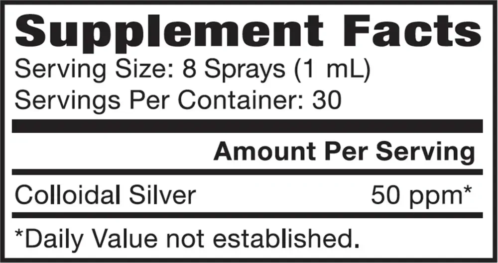 Product image for Colloidal Silver Sinus Relief 50 PPM.