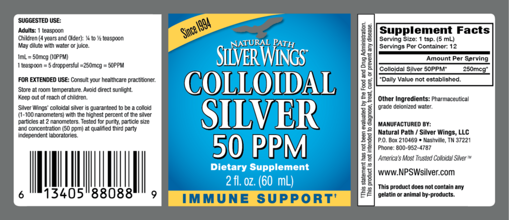 Product image for Colloidal Silver 50PPM Dropper.