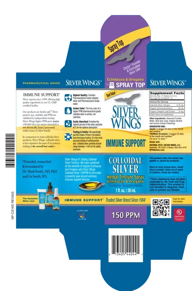 Product image for Colloidal Silver 150 PPM Herbal Spray.
