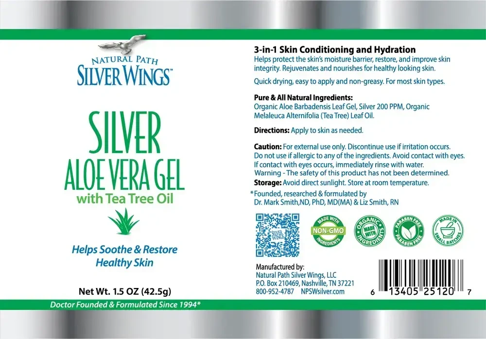Product image for Colloidal Silver 200PPM Aloe Gel w/ Tea.
