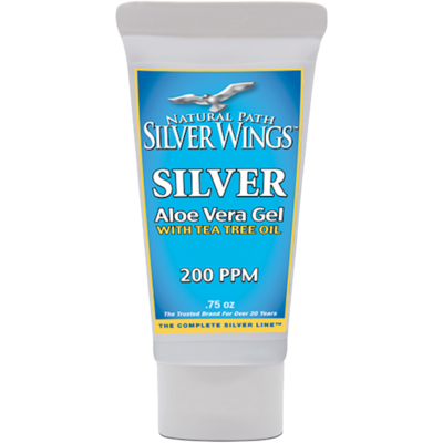 Colloidal Silver 200PPM Aloe Gel w/ Tea 0.75 Ounce