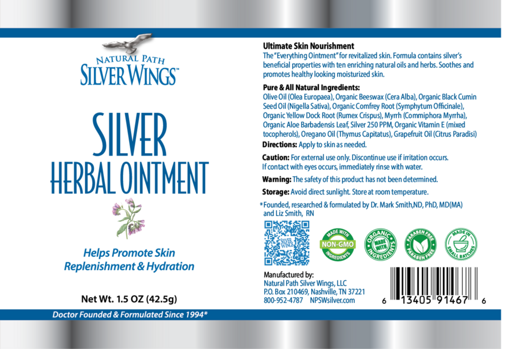 Product image for Colloidal Silver 250PPM Herbal Ointment.