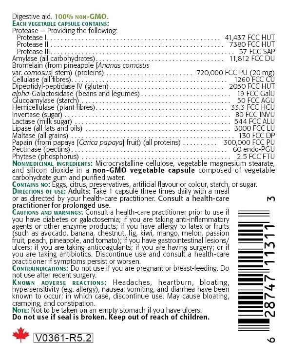 Product image for Plant Digestive Enzymes 375 mg.