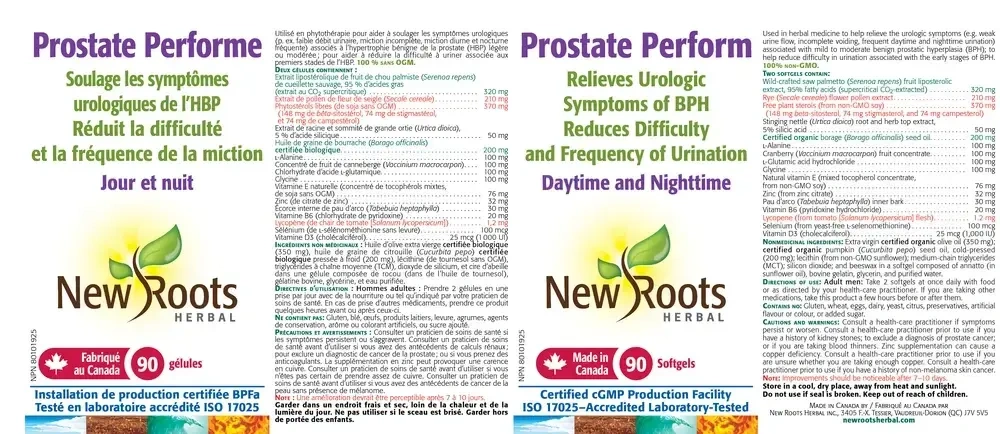 Product image for Prostate Perform Certified Organic.