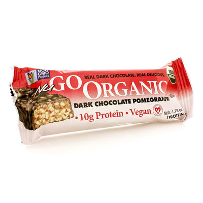 NuGO Organic - Dark Chocolate Pomegranate Bar (Single Unit) 1 bar