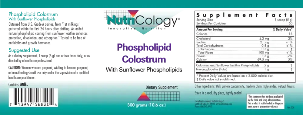 Product image for Phospholipid Colostrum.
