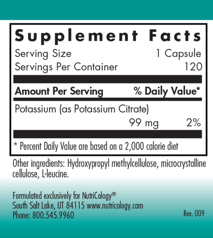 Product image for Potassium Citrate.