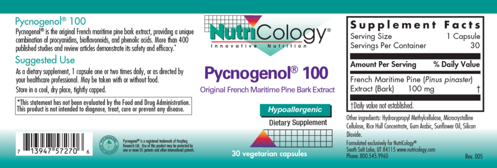 Product image for Pycnogenol 100.