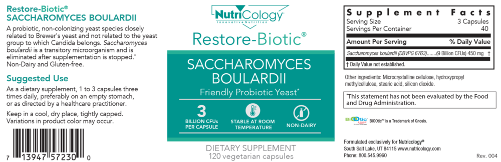 Product image for Saccharomyces Boulardii.