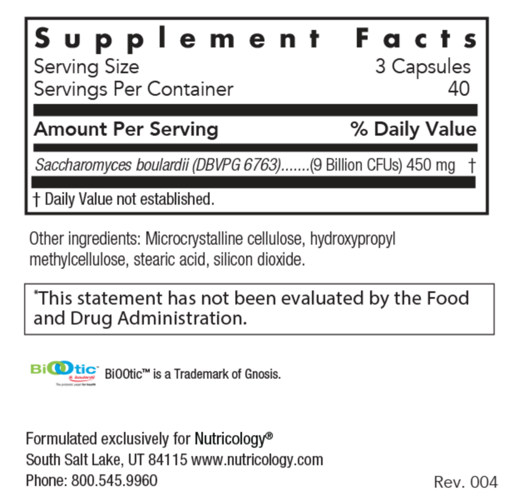 Product image for Saccharomyces Boulardii.