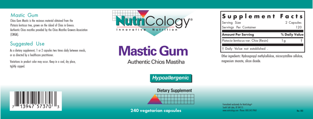 Product image for Mastic Gum.