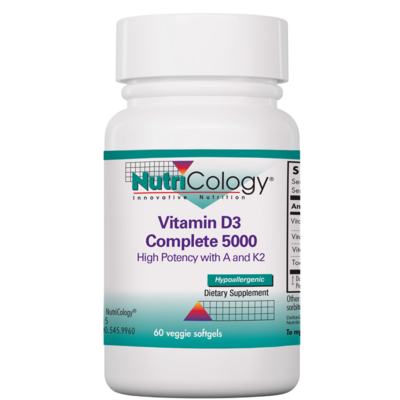 Vitamin D3 Complete 5000 Daily Balance with A and K2 60 Softgels