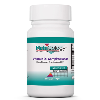 Vitamin D3 Complete 5000 Daily Balance with A and K2 120 Softgels