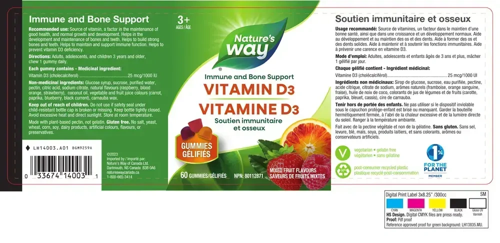 Product image for Vitamin D3 Gummy.