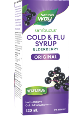 Sambucus Cold & Flu Syrup, Elderberry