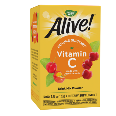 Alive! Organic Vitamin C powder 120 Grams