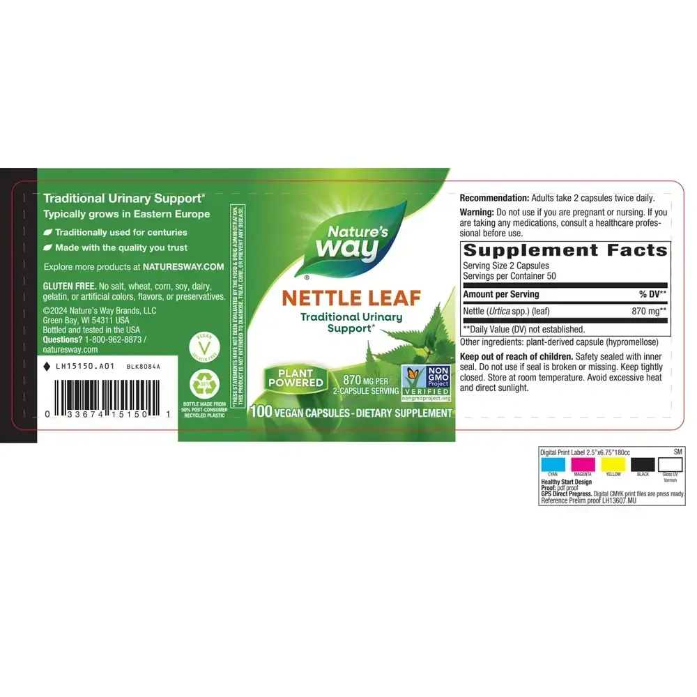 Product image for Nettle Leaf Traditional Urinary Support.