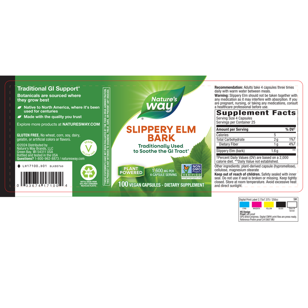 Product image for Slippery Elm Bark.