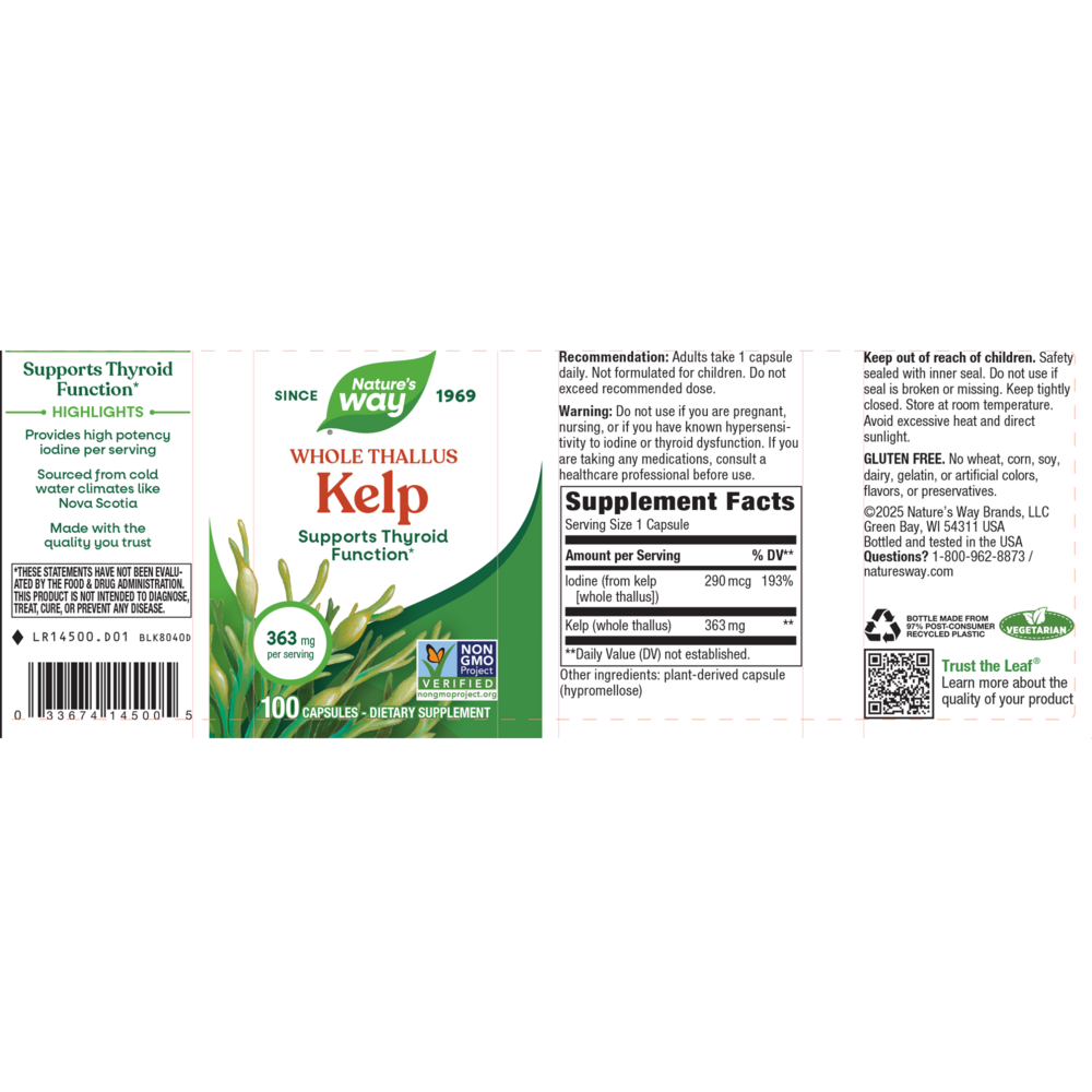 Product image for Kelp 600mg.