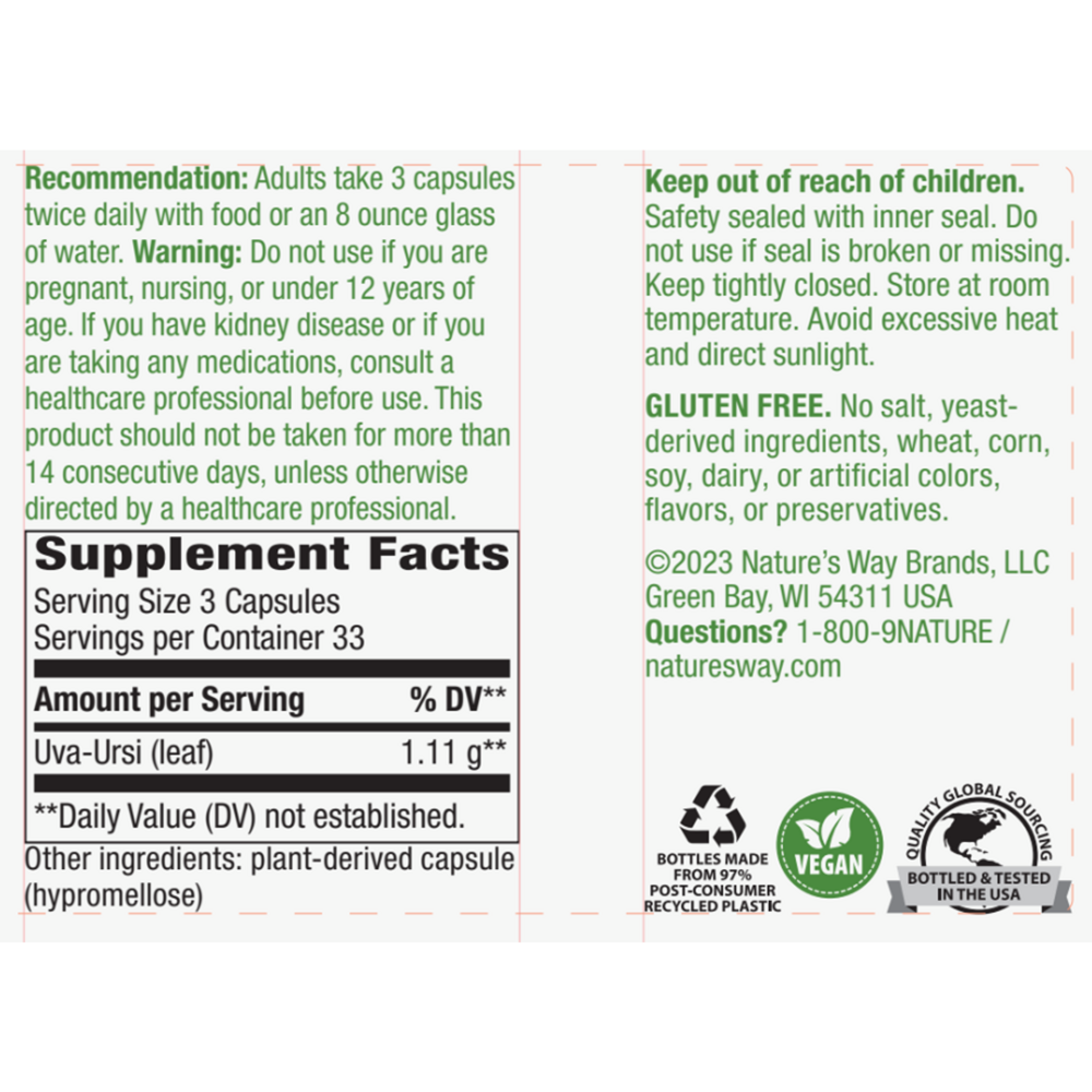 Product image for Uva Ursi Leaves.