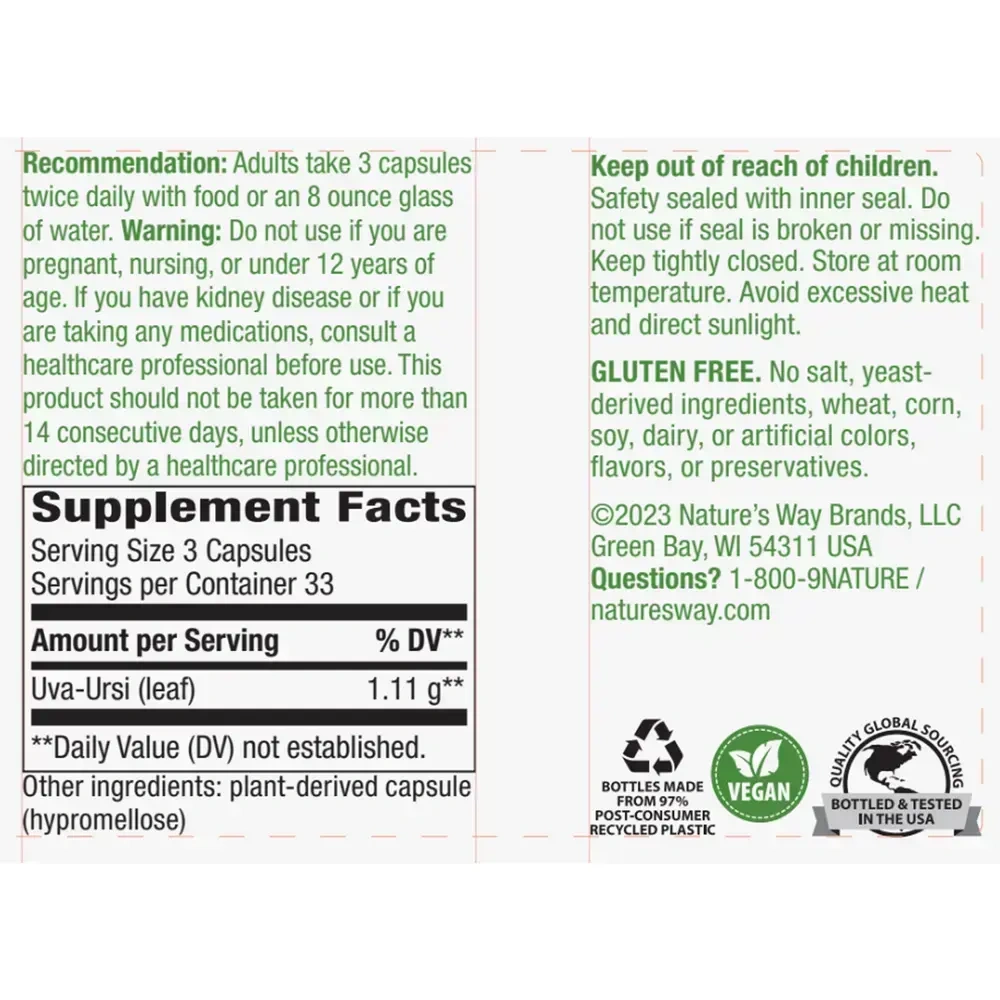 Product image for Uva Ursi Leaves.