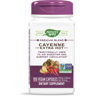 Cayenne Extra Hot 100,000 HU 100 capsules