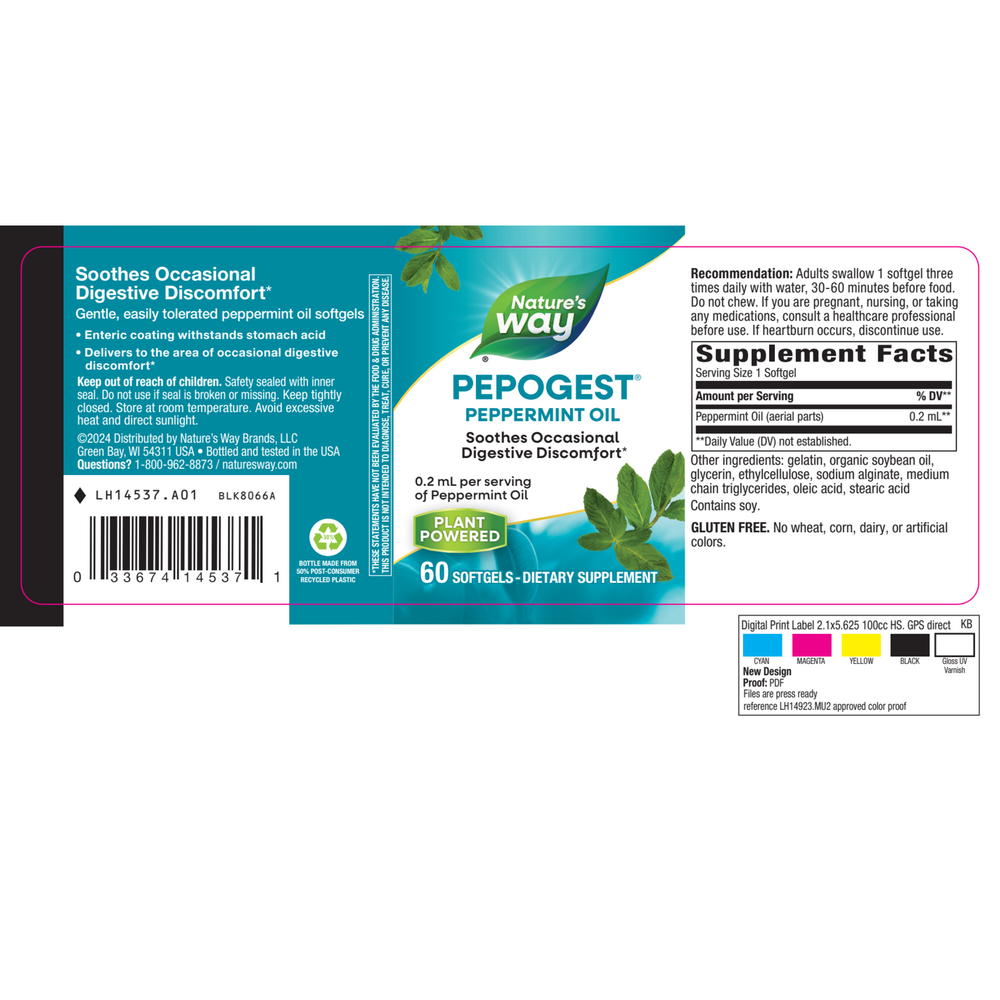Product image for Pepogest (Peppermint Oil).