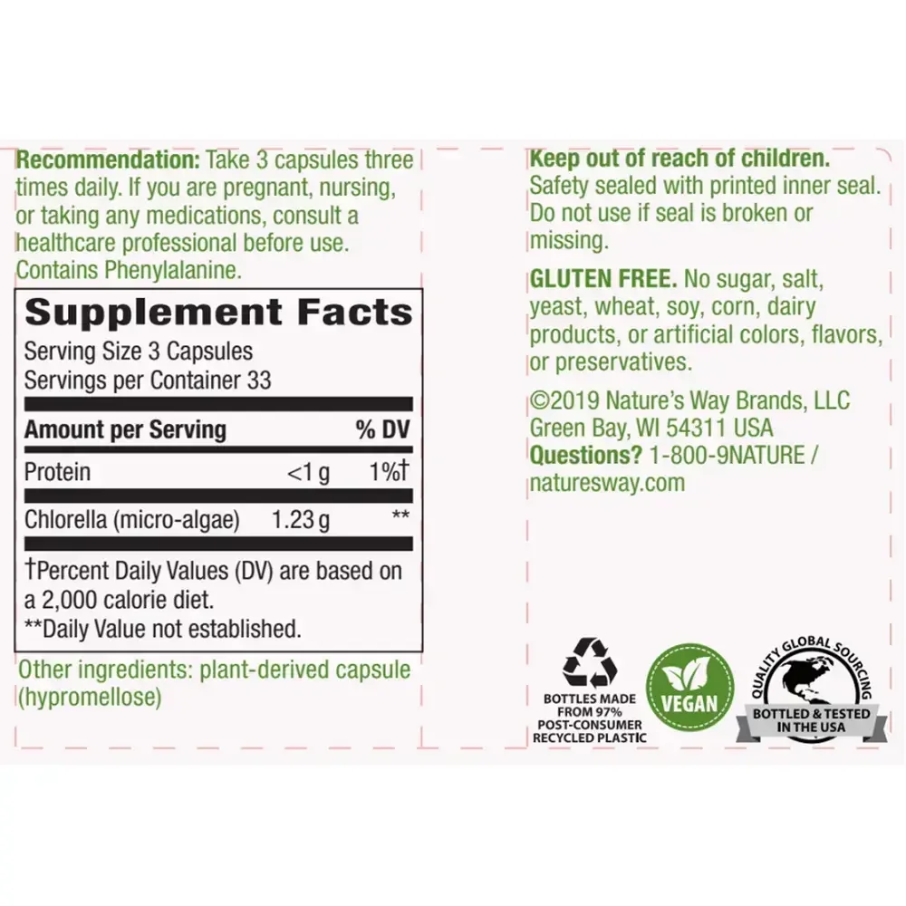 Product image for Chlorella.