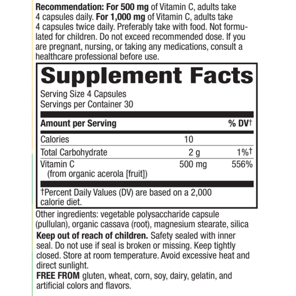 Product image for Alive! Organic Vitamin C.