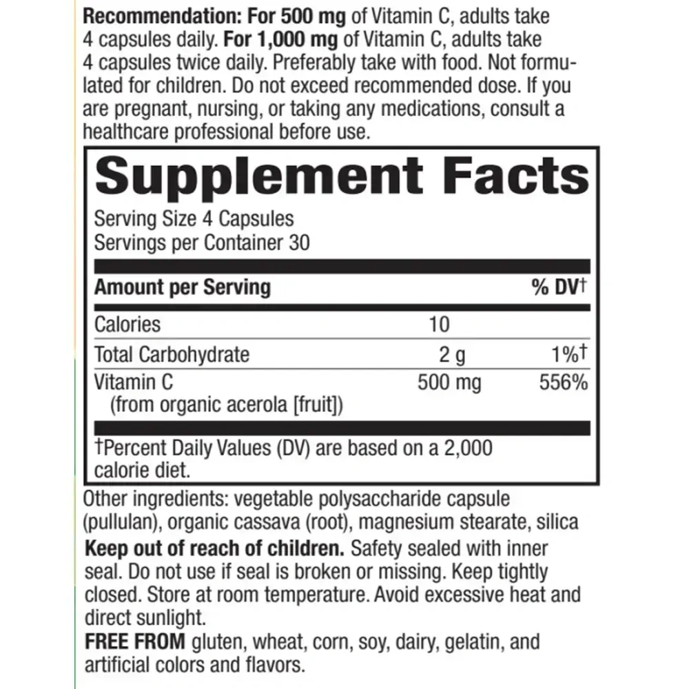 Product image for Alive! Organic Vitamin C.