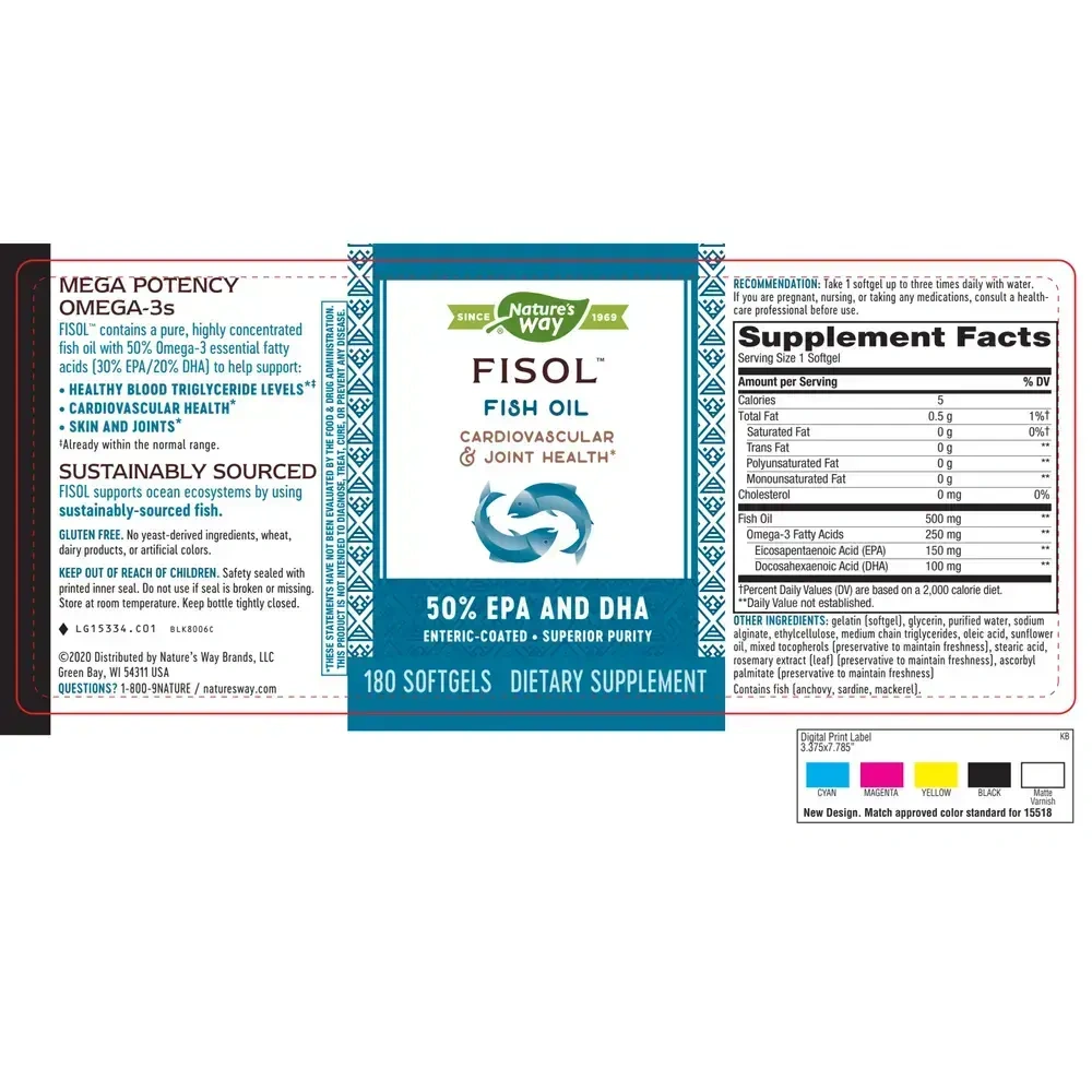 Product image for Fisol Fish Oil.