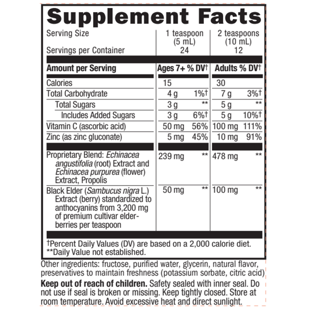 Product image for Sambucus Immune Syrup.