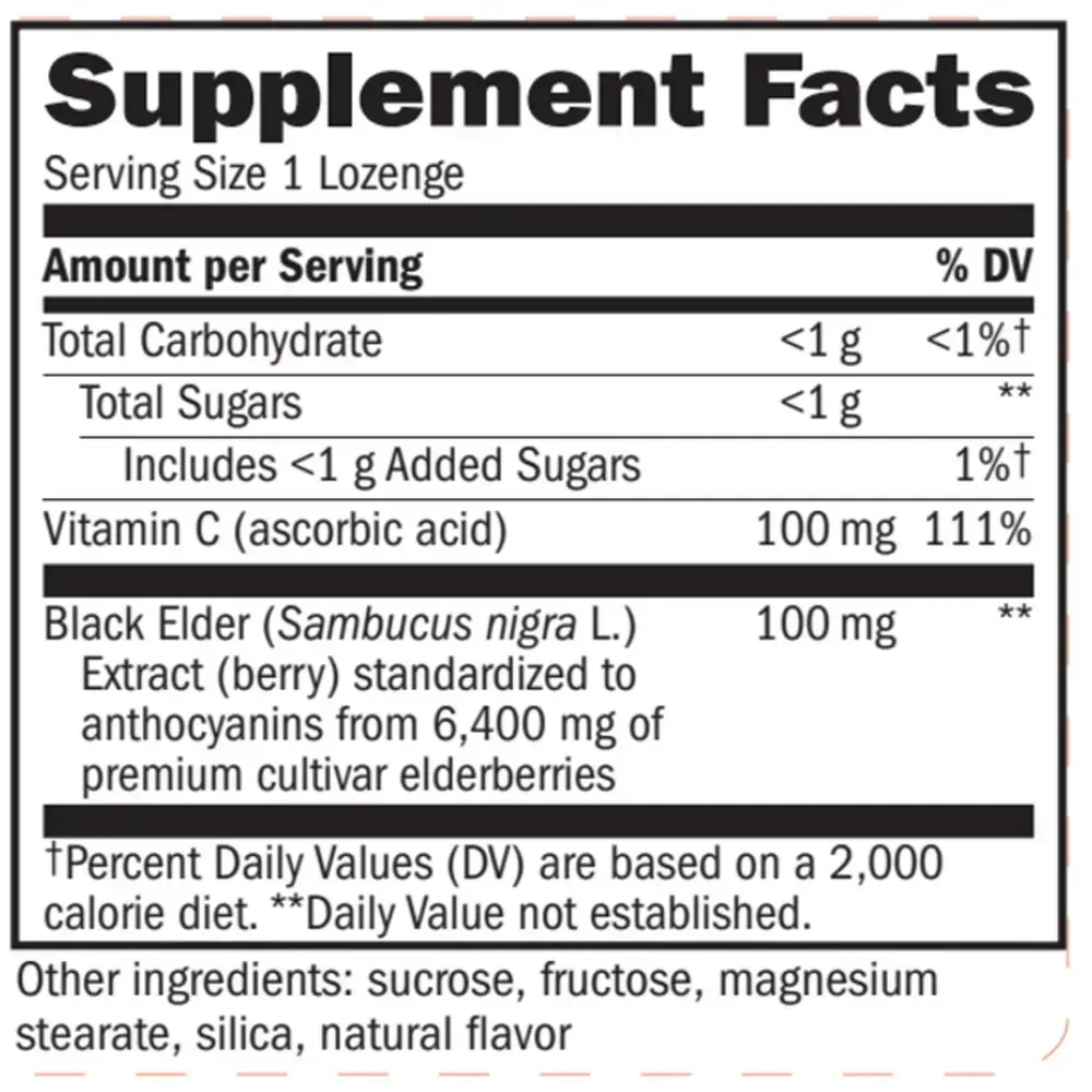 Product image for Sambucus Original Lozenges.