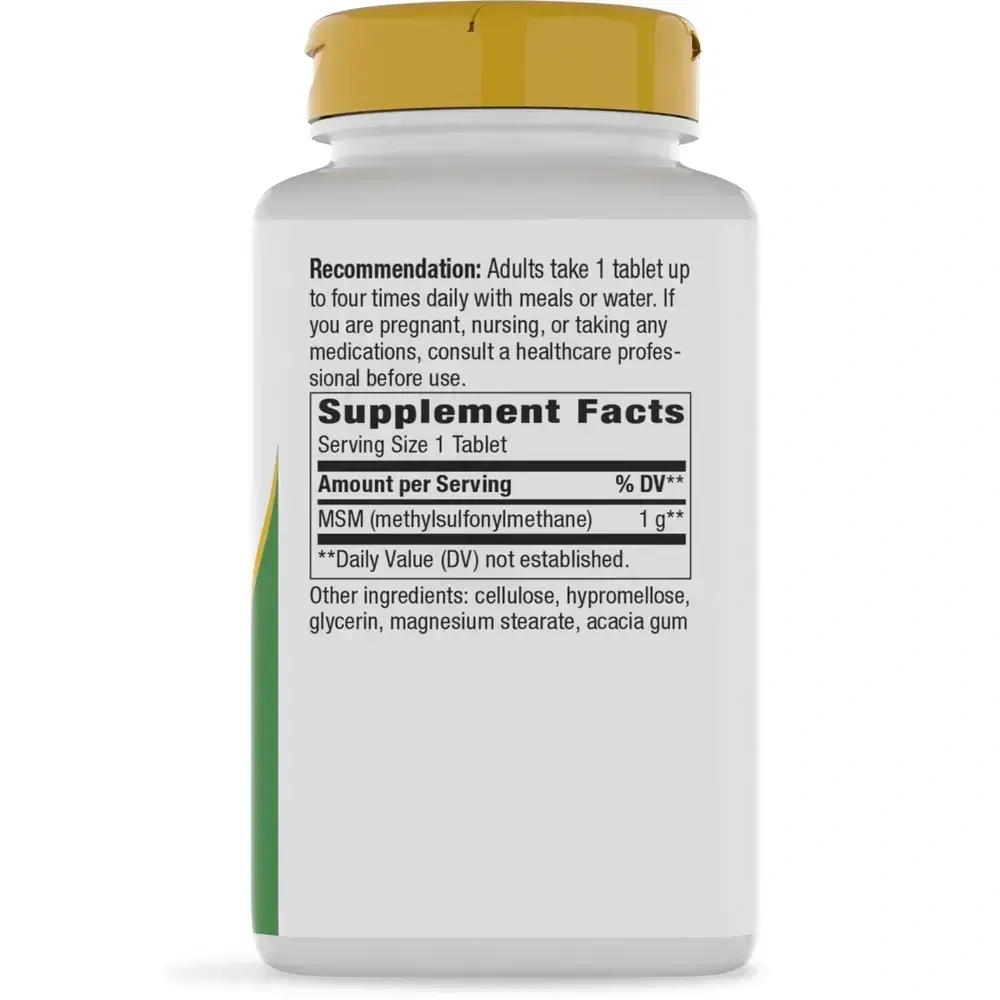Product image for MSM 1000mg.