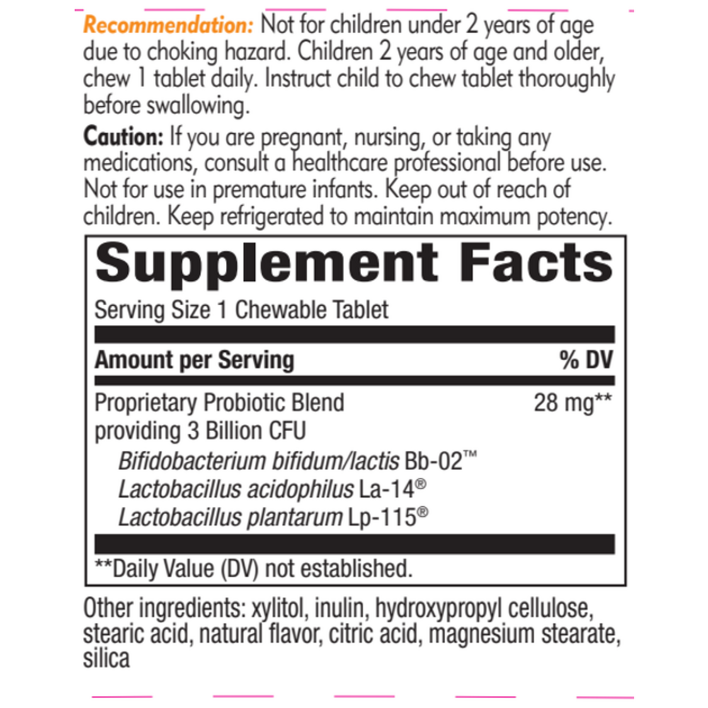 Product image for Primadophilus Kids (orange flavor).