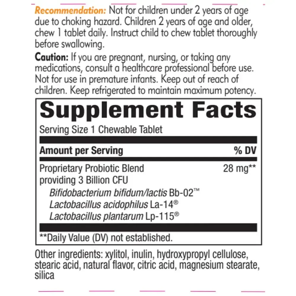 Product image for Primadophilus Kids (orange flavor).