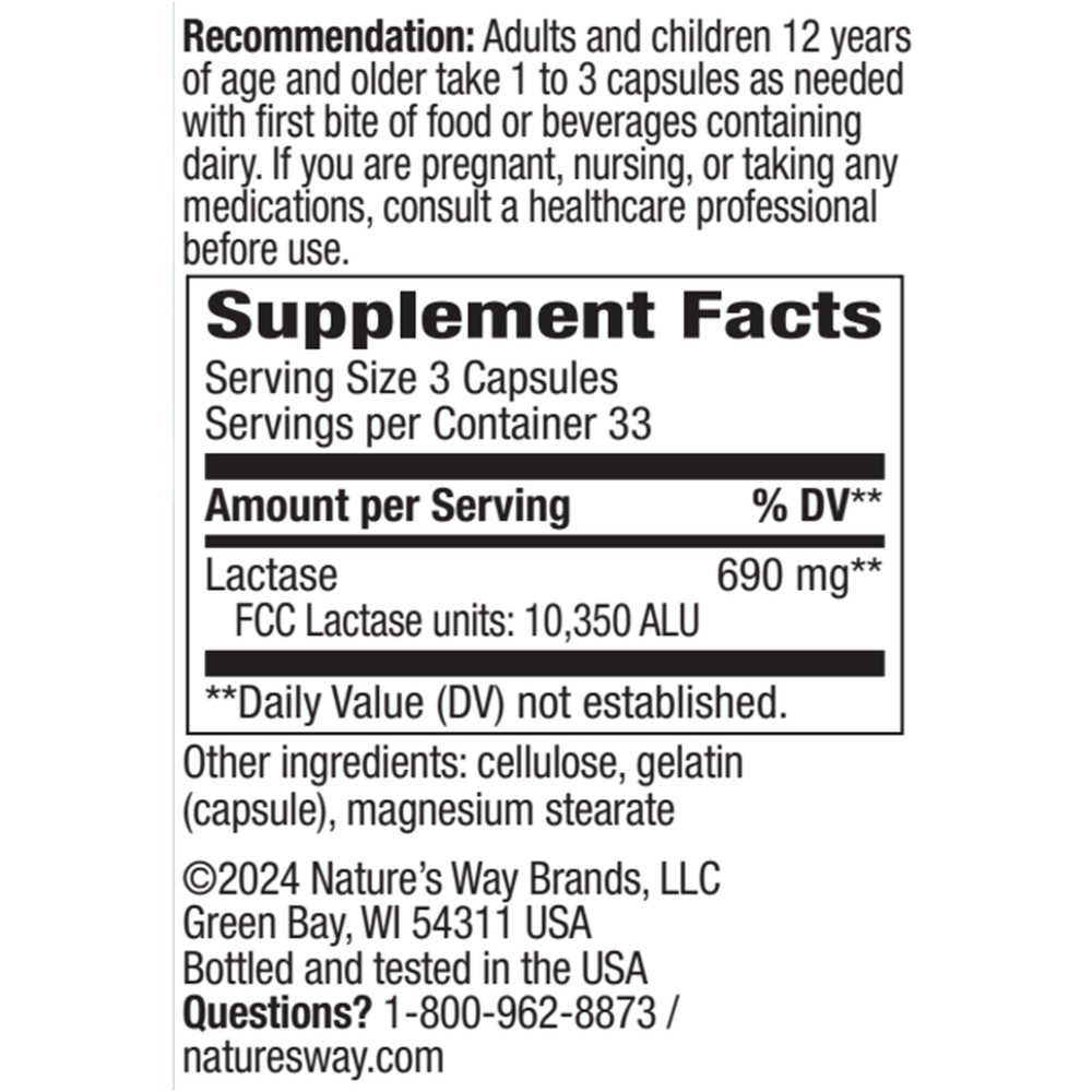 Product image for Lactase Enzyme.