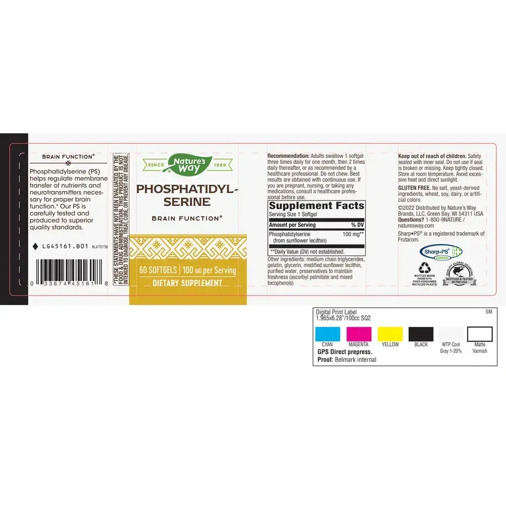 Product image for Phosphatidylserine.
