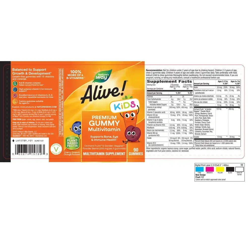 Product image for Alive! Childrens Multi Gummies.