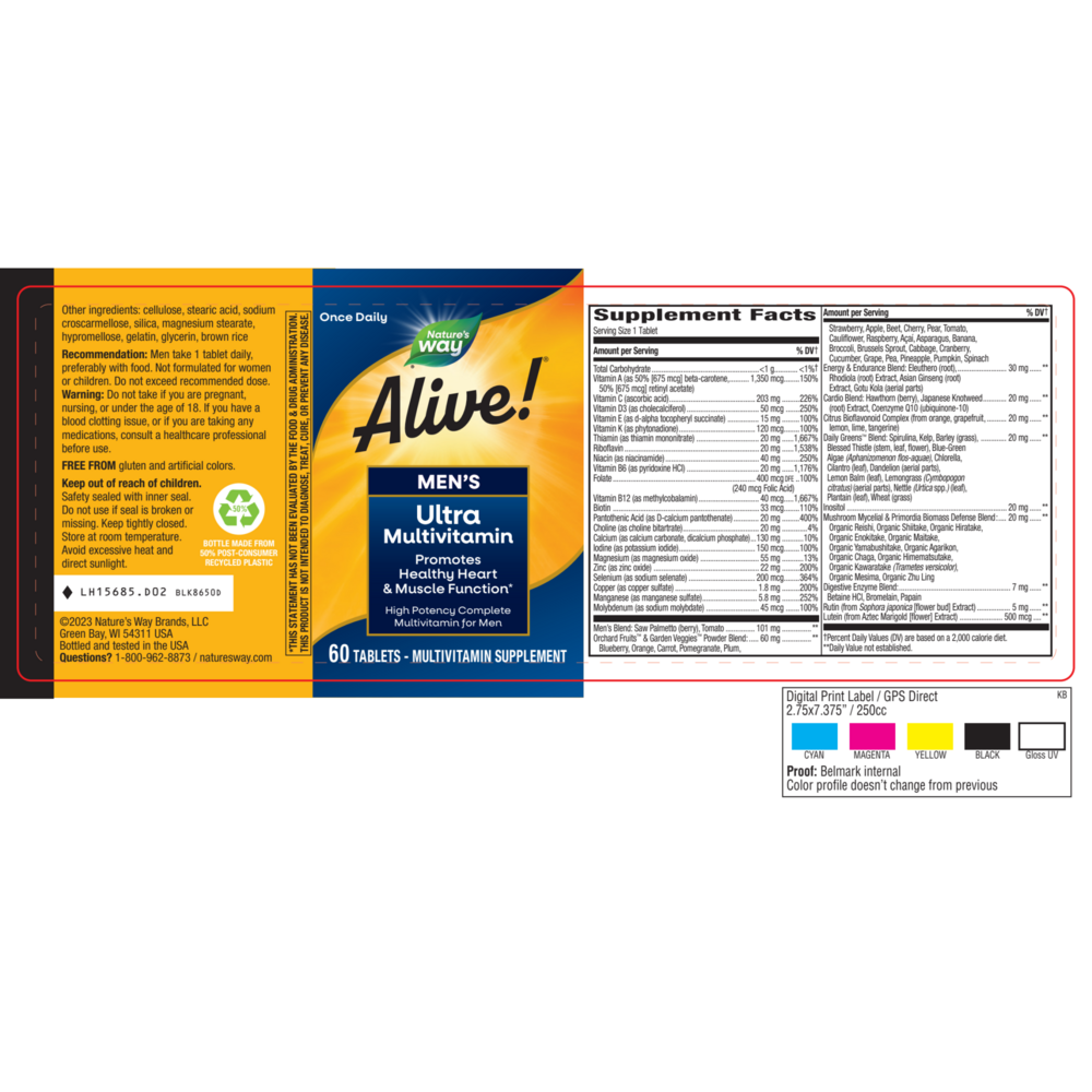 Product image for Alive! Once Daily Mens Multi (Ultra Potency).